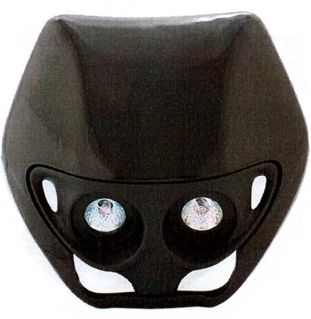 Motorcycle Headlight Alien Nose Fairing (Black)