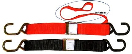 Motorcycle Heavy Duty Tie DOwn Set with Soft Hooks