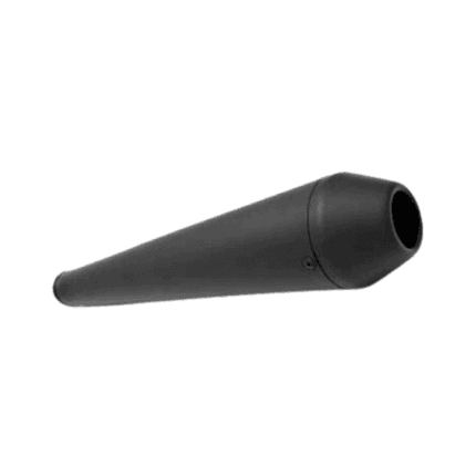 Motorcycle Exhaust Reverse Cone Flat Black